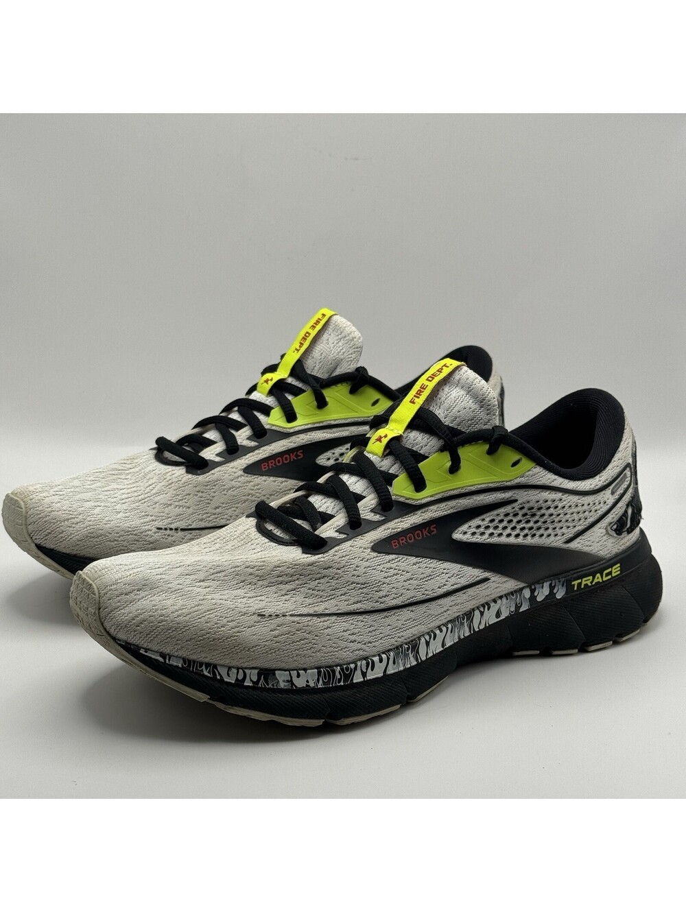 Brooks Trace Size 10 Sneakers Fire Department Edition - TRACE